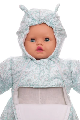 Человечек на флисе Babykroha в лабиринт мятный