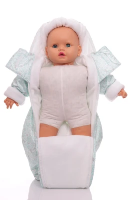 Человечек на флисе Babykroha в лабиринт мятный