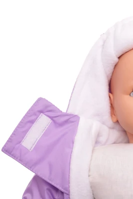 Чоловічок на флісі для дівчинки Babykroha бузковий