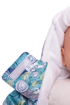 Человечек на флисе для мальчика Babykroha Галактика синий