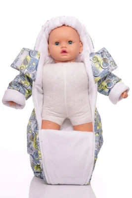 Человечек на флисе Babykroha Галактика серый