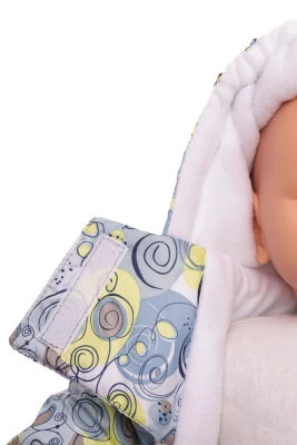Человечек на флисе Babykroha Галактика серый