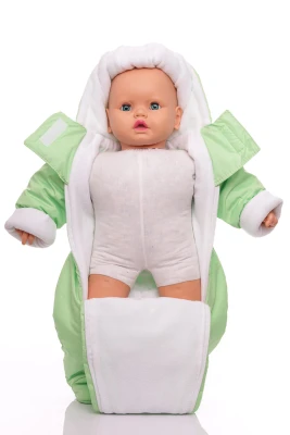 Человечек на флисе Babykroha салатовый