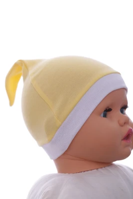 Шапка ковпачок інтерлок Babykroha жовта