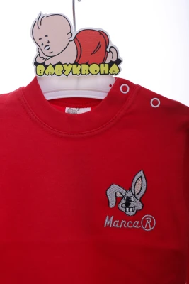 Водолазка Заєць бавовна Mancar kids червона