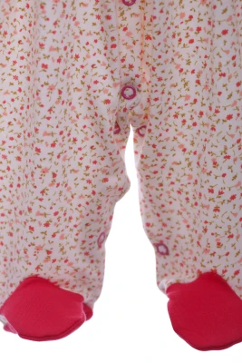 Человечек с длинным рукавом для девочки в цветочек Rima baby