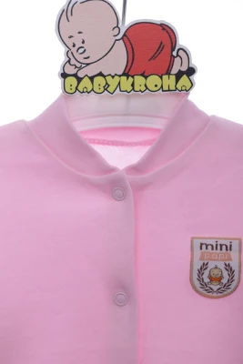 Сорочка на кнопках для дівчинки трикотажна mini papi рожева