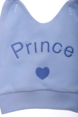 Шапка трикотажная для мальчика Prince голубая