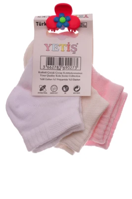 Носки в комплекте 3шт хлопковые YETIS для девочки
