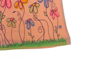 Футболка для девочки трикотажная Flora персиковая
