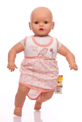 Боді майка для дівчинки з пташечкою інтерлок BabyKroha