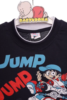 Футболка для хлопчика трикотажна Jump чорна