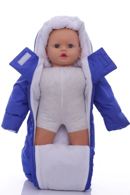 Человечек на флисе для мальчика Babykroha синий